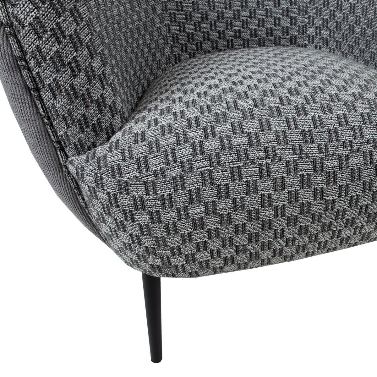 Lounge Chair Accent | size: Width: 77cm, Height: 80cm, Depth: 74cm | color: Gray | image: 6 | variant: 1011833