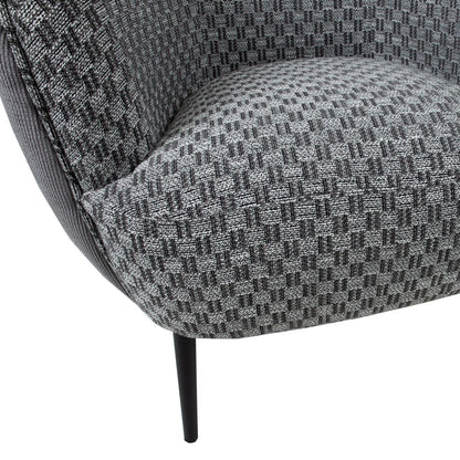 Lounge Chair Accent | size: Width: 77cm, Height: 80cm, Depth: 74cm | color: Gray | image: 6 | variant: 1011833