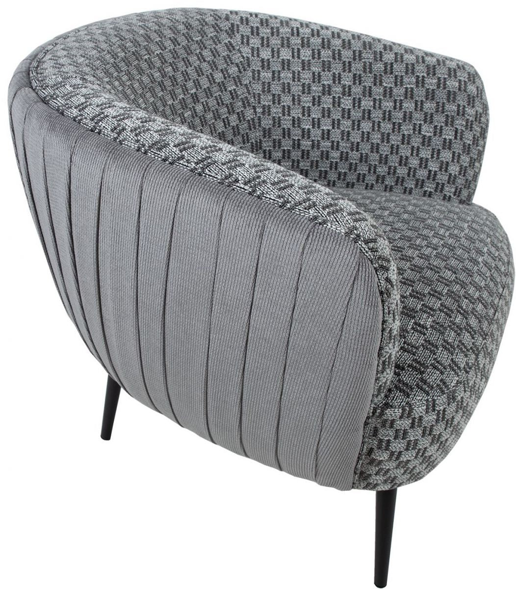 Lounge Chair Accent | size: Width: 77cm, Height: 80cm, Depth: 74cm | color: Gray | image: 8 | variant: 1011833