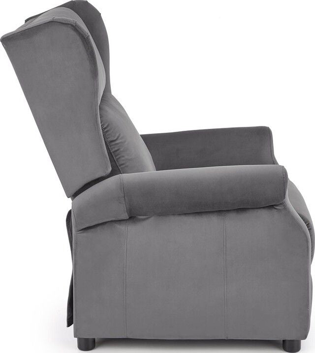 Lounge Chair Agustin 2 | size: Width: 75cm, Height: 107cm, Depth: 92cm | color: Gray | image: 3 | variant: 1004563