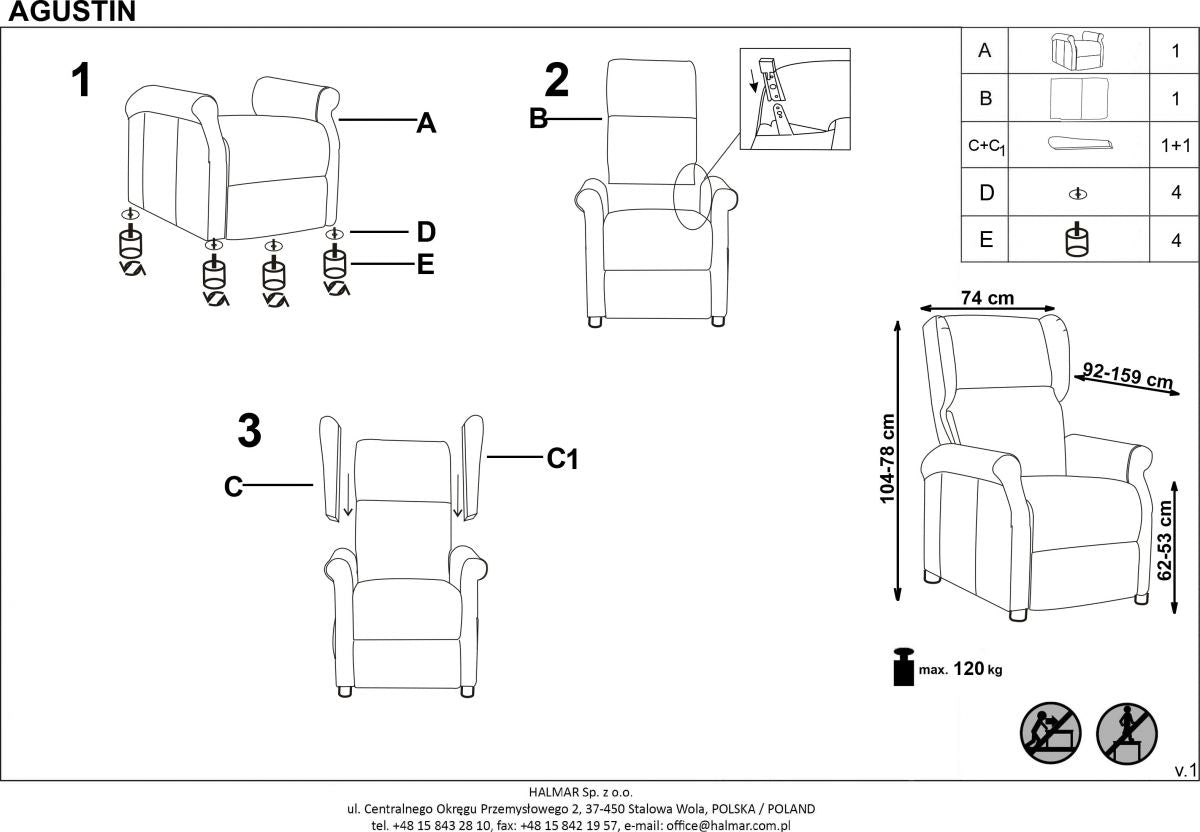 Lounge Chair Agustin 2 | size: Width: 75cm, Height: 107cm, Depth: 92cm | color: Green | image: 9 | variant: 1004560