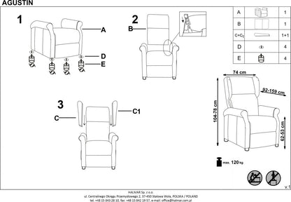 Lounge Chair Agustin 2 | size: Width: 75cm, Height: 107cm, Depth: 92cm | color: Green | image: 9 | variant: 1004560