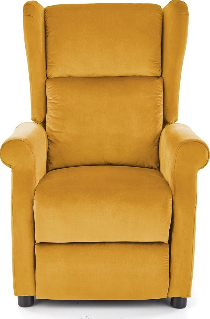 Lounge Chair Agustin 2 | size: Width: 75cm, Height: 107cm, Depth: 92cm | color: Yellow | image: 4 | variant: 1004562