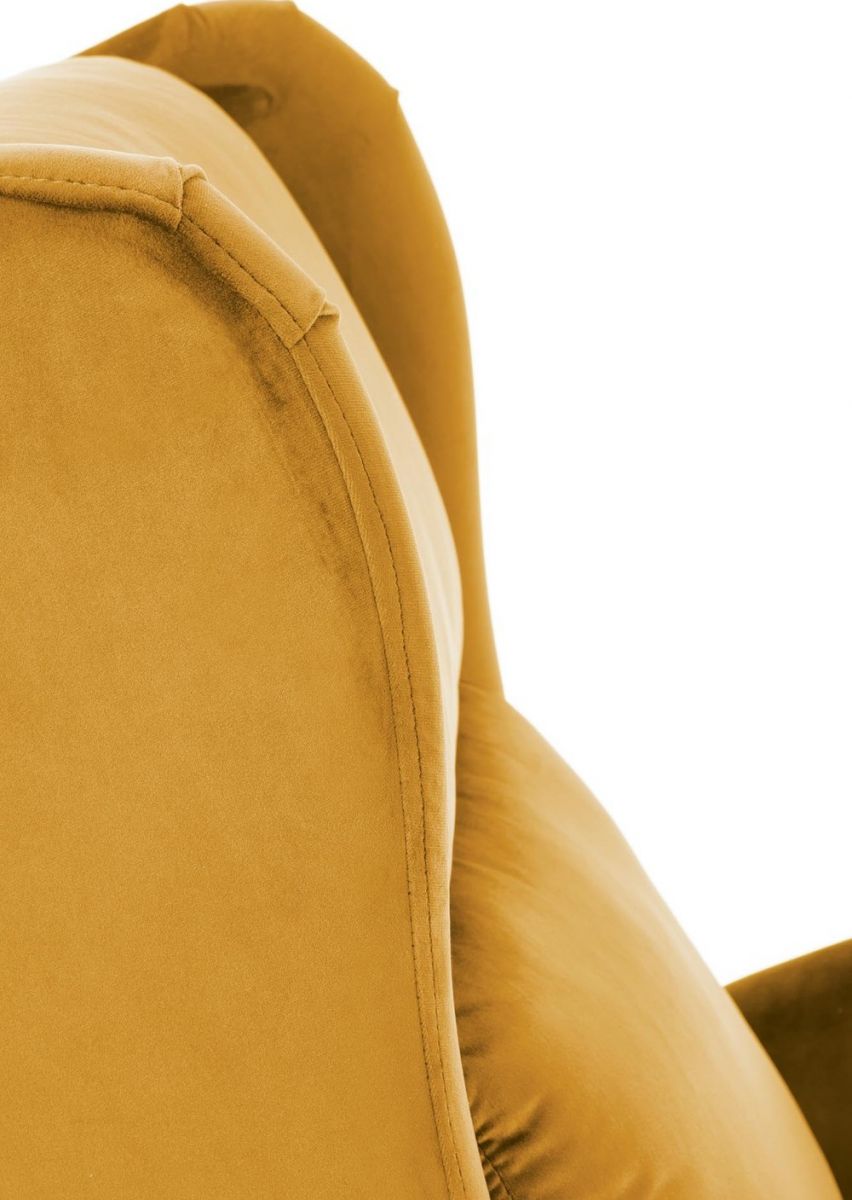 Lounge Chair Agustin 2 | size: Width: 75cm, Height: 107cm, Depth: 92cm | color: Yellow | image: 6 | variant: 1004562