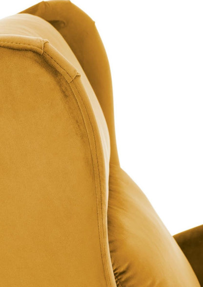 Lounge Chair Agustin 2 | size: Width: 75cm, Height: 107cm, Depth: 92cm | color: Yellow | image: 6 | variant: 1004562