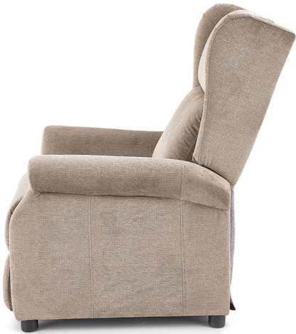 Lounge Chair Agustin | size: Width: 75cm, Height: 107cm, Depth: 92cm | color: Beige | image: 3 | variant: 1004566