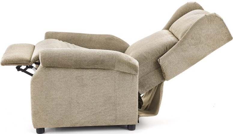 Lounge Chair Agustin | size: Width: 75cm, Height: 107cm, Depth: 92cm | color: Beige | image: 4 | variant: 1004566