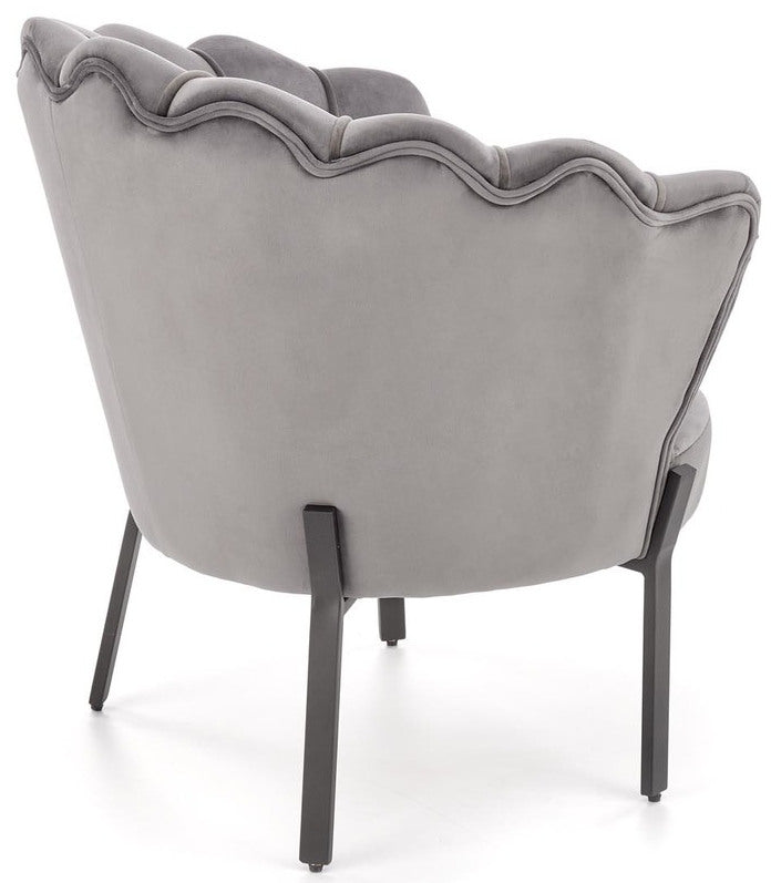 Lounge Chair Angelo | size: Width: 73cm, Height: 75cm, Depth: 73cm | color: Gray | image: 3 | variant: 1004582