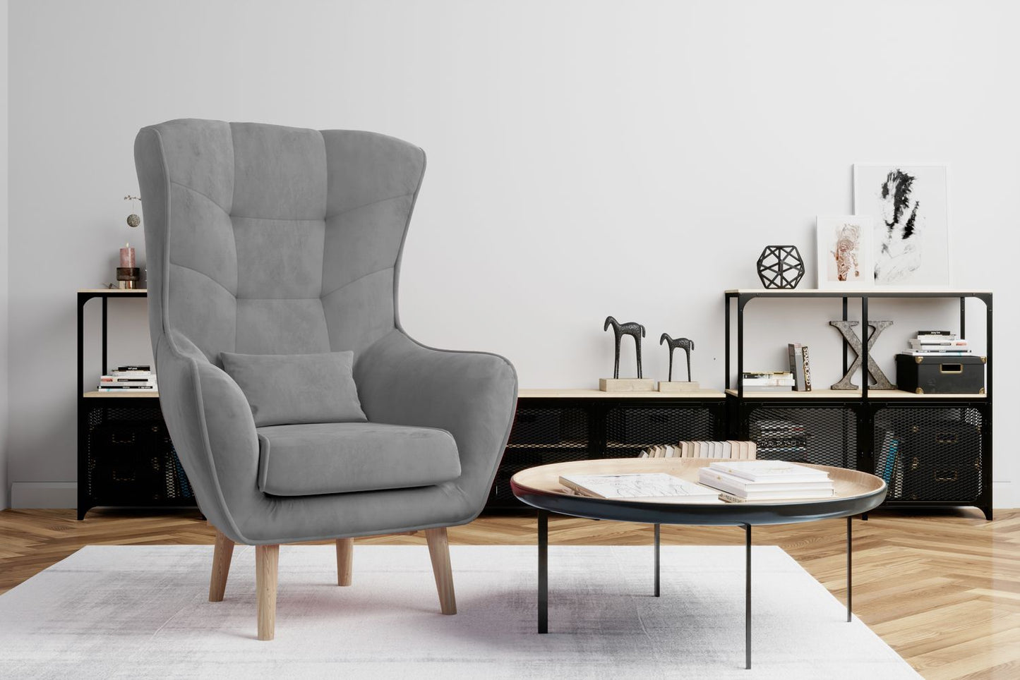 Lounge Chair Arti 1 | size: Width: 80cm, Height: 91cm, Depth: 85cm | color: Gray | image: 1 | variant: 1014066