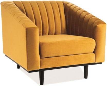 Lounge Chair Asprey 1 | size: Width: 83cm, Height: 78cm, Depth: 60cm | color: Yellow | image: 1 | variant: 1004951