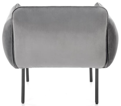 Lounge Chair Avignon | size: Width: 91cm, Height: 78cm, Depth: 72cm | color: Gray | image: 2 | variant: 1002698