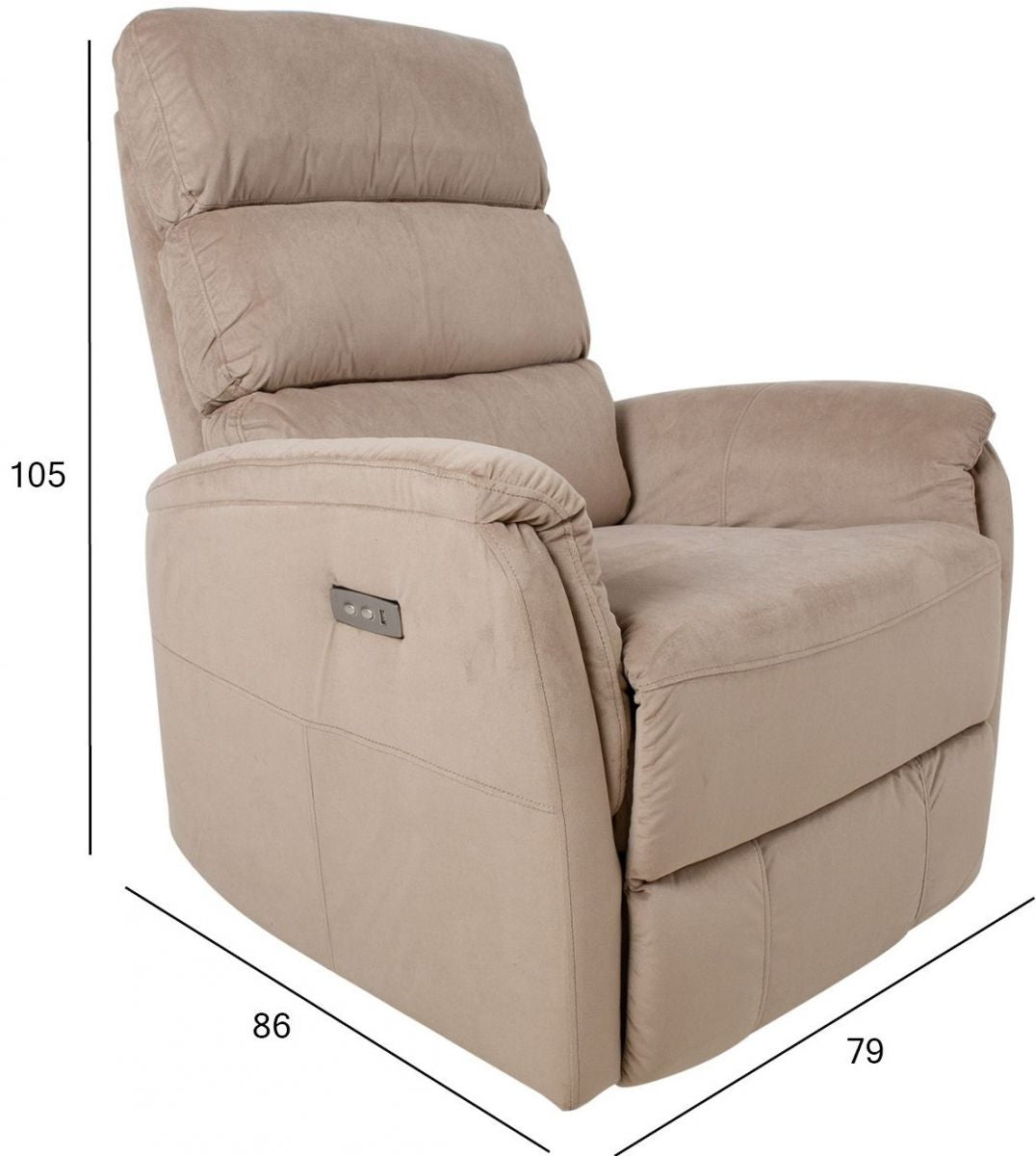 Lounge Chair Barclay | size: Width: 86cm, Height: 105cm, Depth: 79cm | color: Brown | image: 9 | variant: 1004758