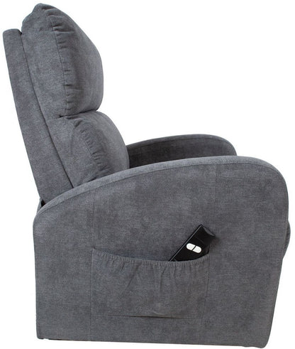 Lounge Chair Barny | size: Width: 93cm, Height: 104cm, Depth: 72cm | color: Gray | image: 4 | variant: 1004763