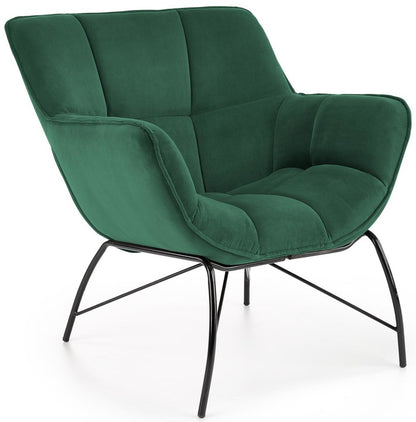 Lounge Chair Belton | size: Width: 74cm, Height: 78cm, Depth: 73cm | color: Green | image: 1 | variant: 1016824