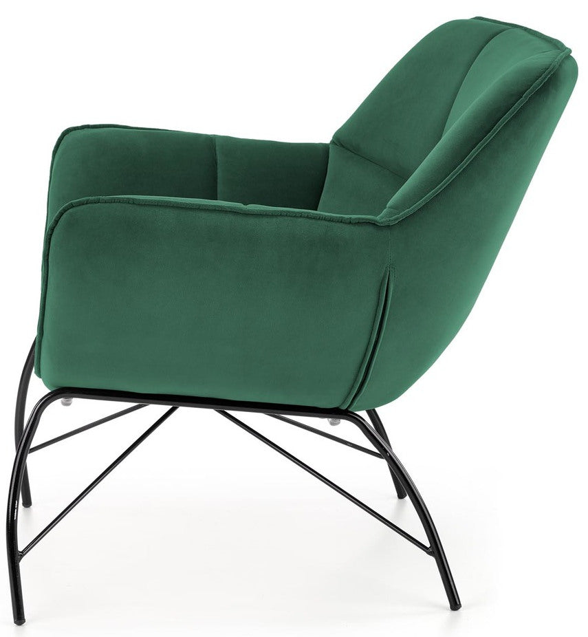 Lounge Chair Belton | size: Width: 74cm, Height: 78cm, Depth: 73cm | color: Green | image: 2 | variant: 1016824