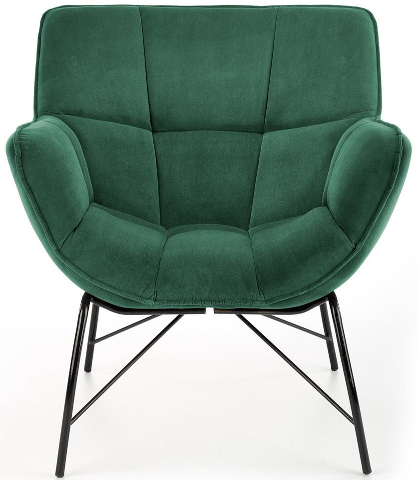Lounge Chair Belton | size: Width: 74cm, Height: 78cm, Depth: 73cm | color: Green | image: 4 | variant: 1016824