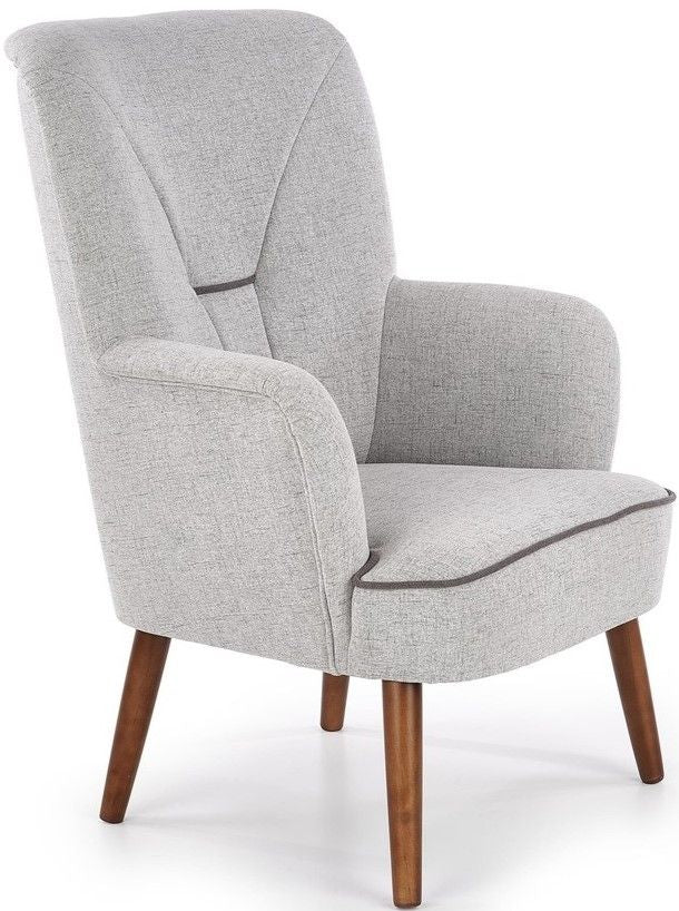 Lounge Chair Bishop | size: Width: 76cm, Height: 102cm, Depth: 78cm | color: Gray | image: 1 | variant: 1011397