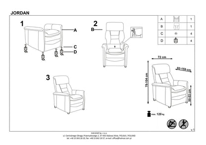 Lounge Chair Brescia | size: Width: 71cm, Height: 106cm, Depth: 85cm | color: Gray | image: 4 | variant: 1002768