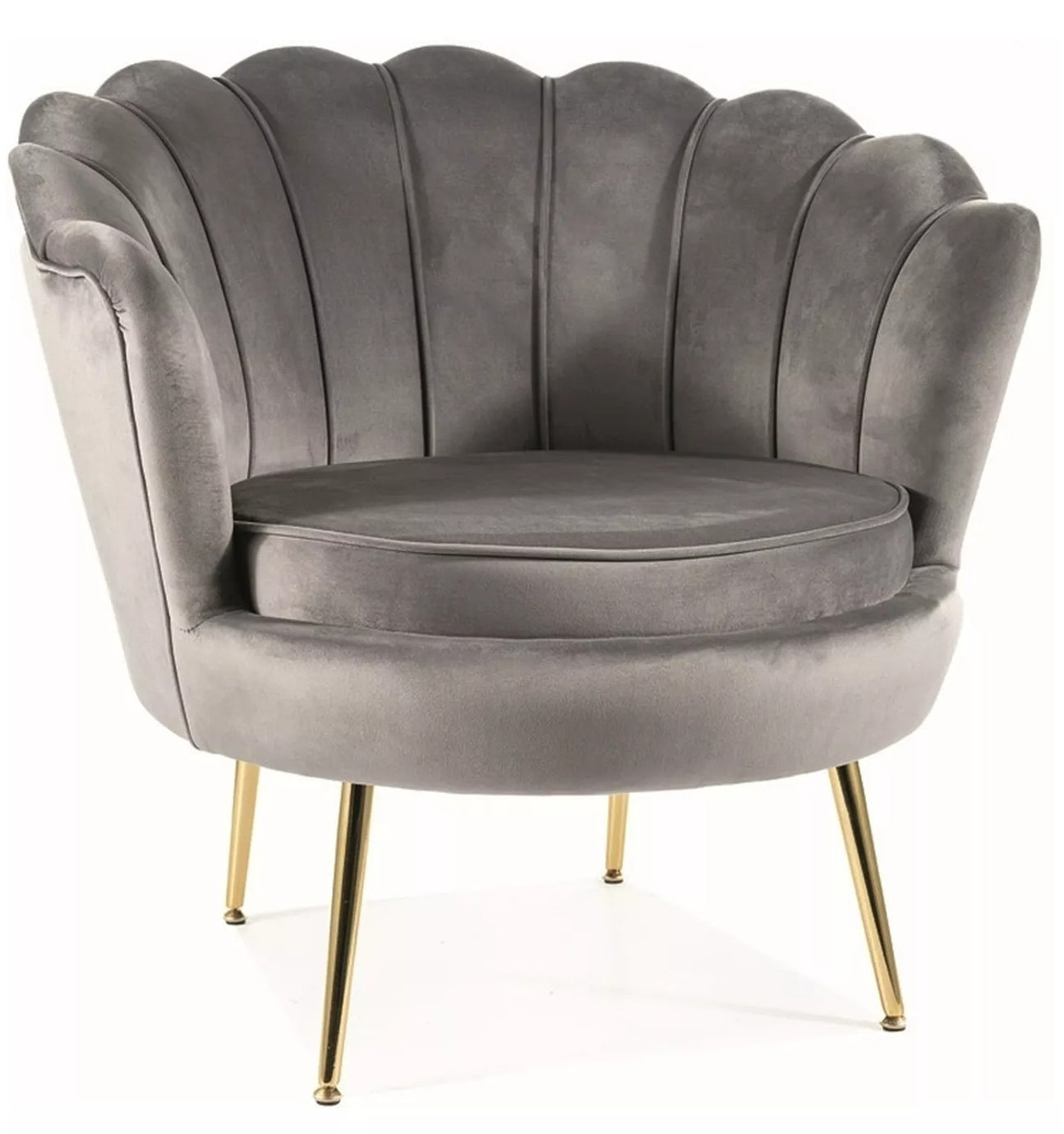Lounge Chair Camellia 1 | size: Width: 81cm, Height: 77cm, Depth: 76cm | color: Gray | image: 0 | variant: 1004961