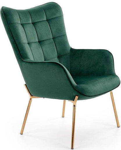 Lounge Chair Castel 2 | size: Width: 71cm, Height: 97cm, Depth: 79cm | color: Green | image: 1 | variant: 1004601