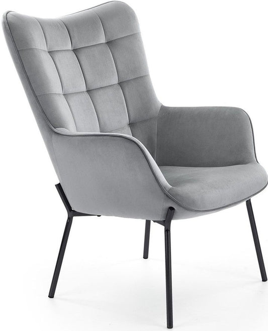 Lounge Chair Castel | size: Width: 71cm, Height: 97cm, Depth: 79cm | color: Gray | image: 1 | variant: 1004603
