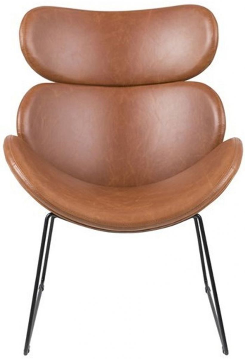 Lounge Chair Cazar | size: Width: 80cm, Height: 90.5cm, Depth: 69cm | color: Brown | image: 2 | variant: 1004780