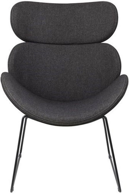 Lounge Chair Cazar | size: Width: 80cm, Height: 90.5cm, Depth: 69cm | color: Gray | image: 2 | variant: 1004781