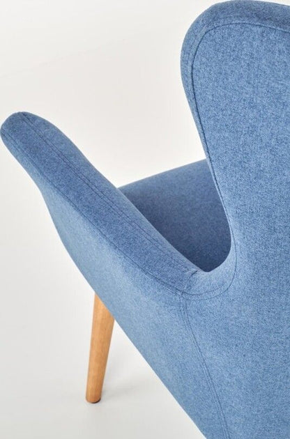 Lounge Chair Cotto | size: Width: 73cm, Height: 99cm, Depth: 76cm | color: Blue | image: 4 | variant: 1004627