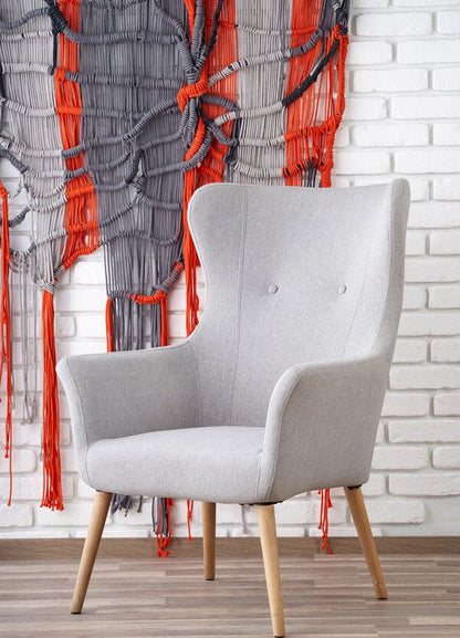 Lounge Chair Cotto | size: Width: 73cm, Height: 99cm, Depth: 76cm | color: Gray | image: 8 | variant: 1004625