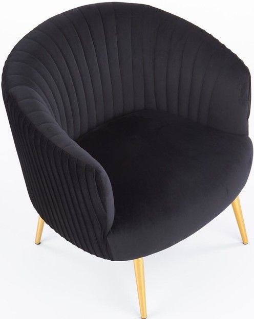 Lounge Chair Crown | size: Width: 78cm, Height: 80cm, Depth: 72cm | color: Black | image: 7 | variant: 1004631