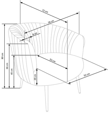 Lounge Chair Crown | size: Width: 78cm, Height: 80cm, Depth: 72cm | color: Black | image: 9 | variant: 1004631