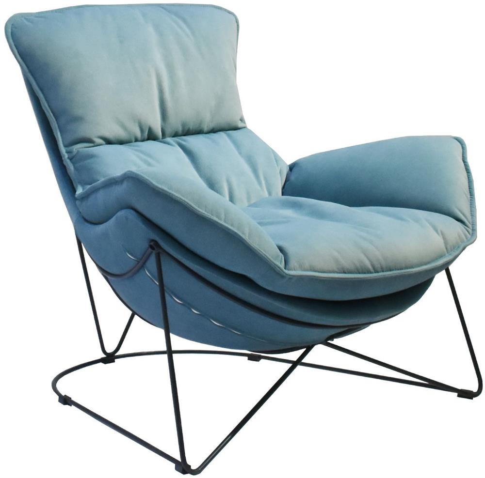 Lounge Chair Diva | size: Width: 88cm, Height: 84cm, Depth: 96cm | color: Blue | image: 1 | variant: 1004793