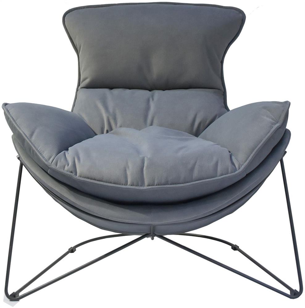 Lounge Chair Diva | size: Width: 88cm, Height: 84cm, Depth: 96cm | color: Gray | image: 2 | variant: 1004794