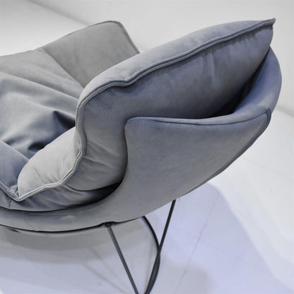 Lounge Chair Diva | size: Width: 88cm, Height: 84cm, Depth: 96cm | color: Gray | image: 6 | variant: 1004794