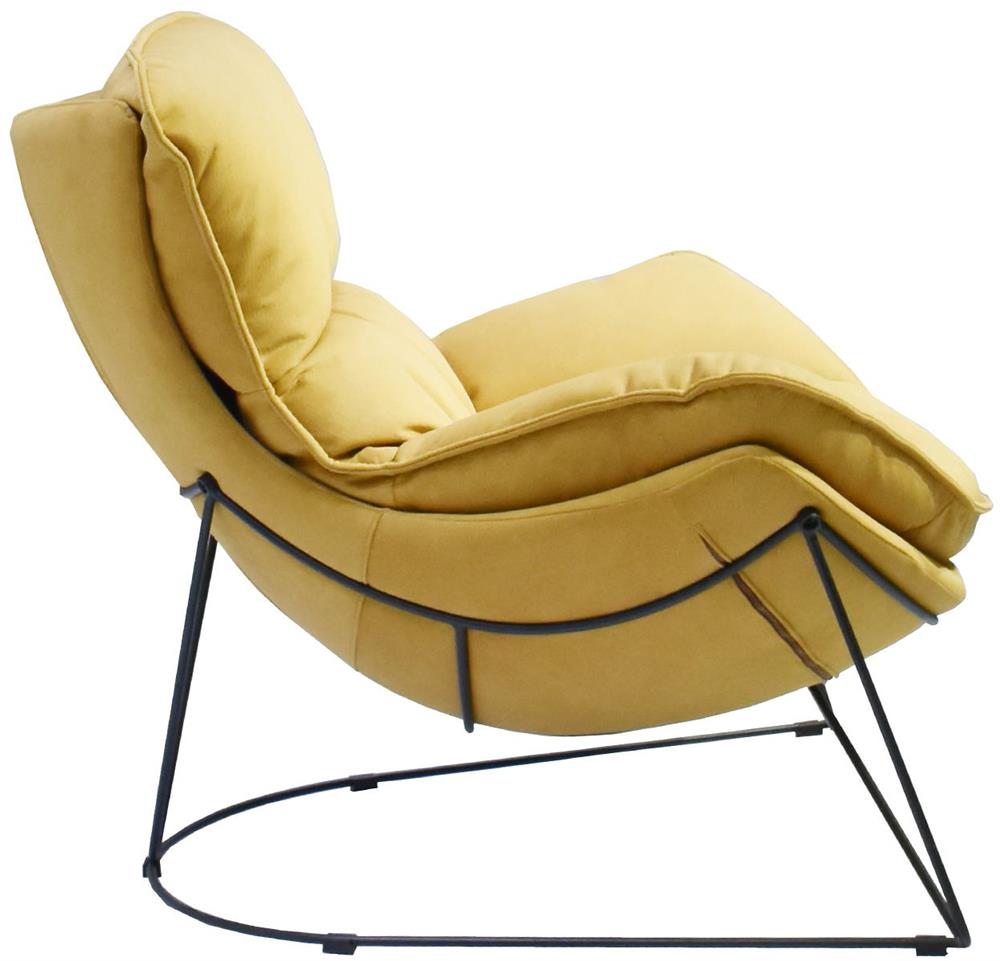 Lounge Chair Diva | size: Width: 88cm, Height: 84cm, Depth: 96cm | color: Yellow | image: 3 | variant: 1004791