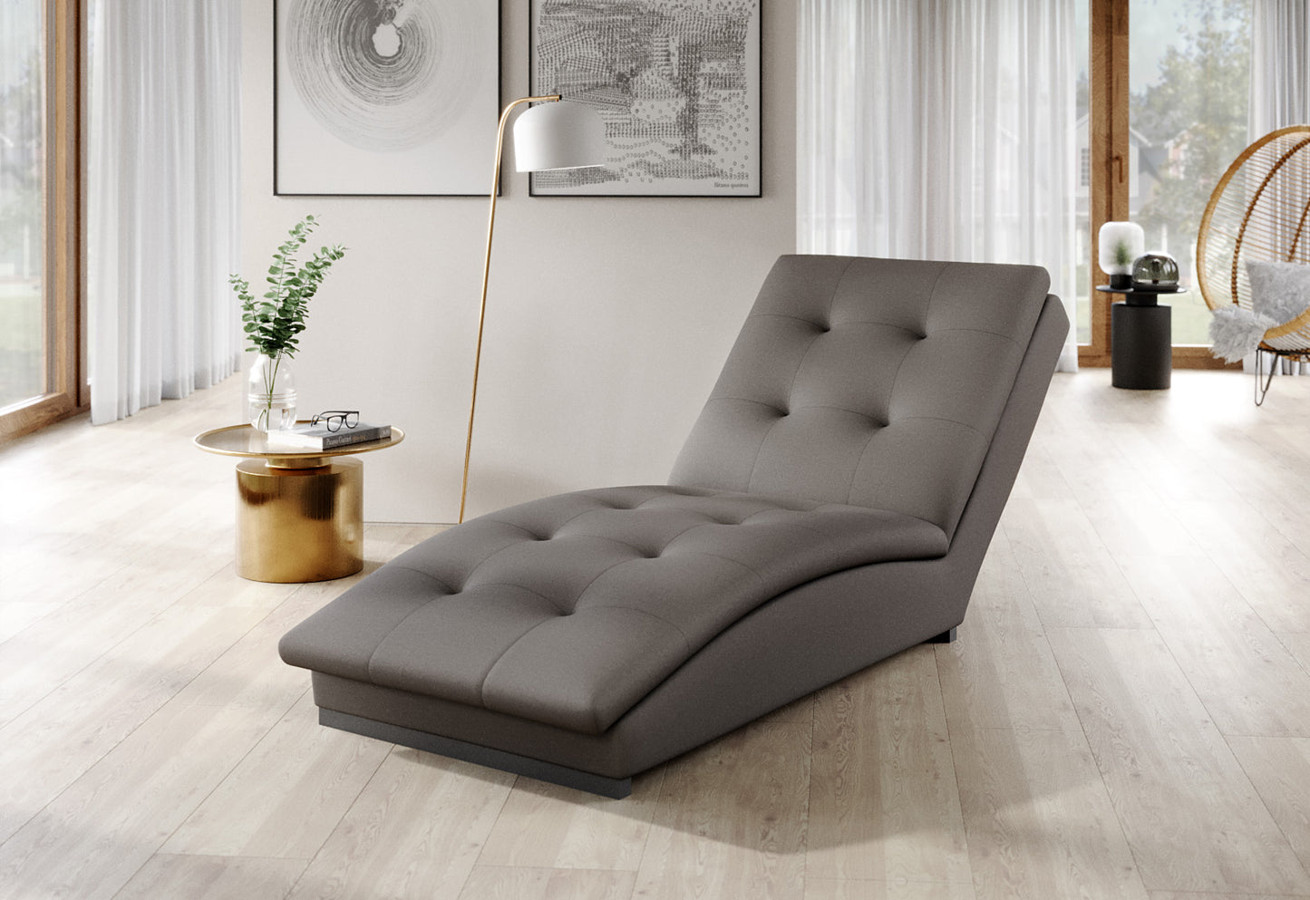 Lounge Chair Doro | size: Width: 85cm, Height: 95cm, Depth: 170cm | color: Loco | image: 1 | variant: 1004294