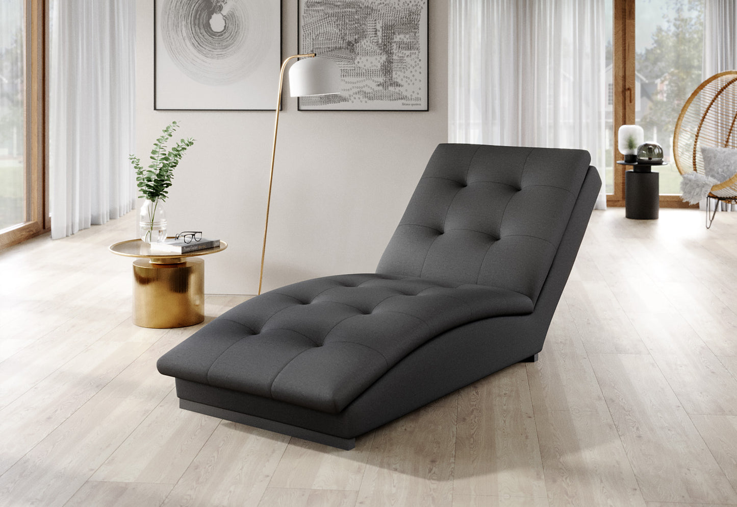 Lounge Chair Doro | size: Width: 85cm, Height: 95cm, Depth: 170cm | color: Loco | image: 1 | variant: 1004303
