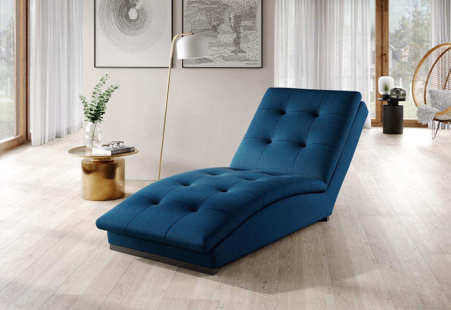 Lounge Chair Doro | size: Width: 85cm, Height: 95cm, Depth: 170cm | color: Lukso | image: 1 | variant: 1004326