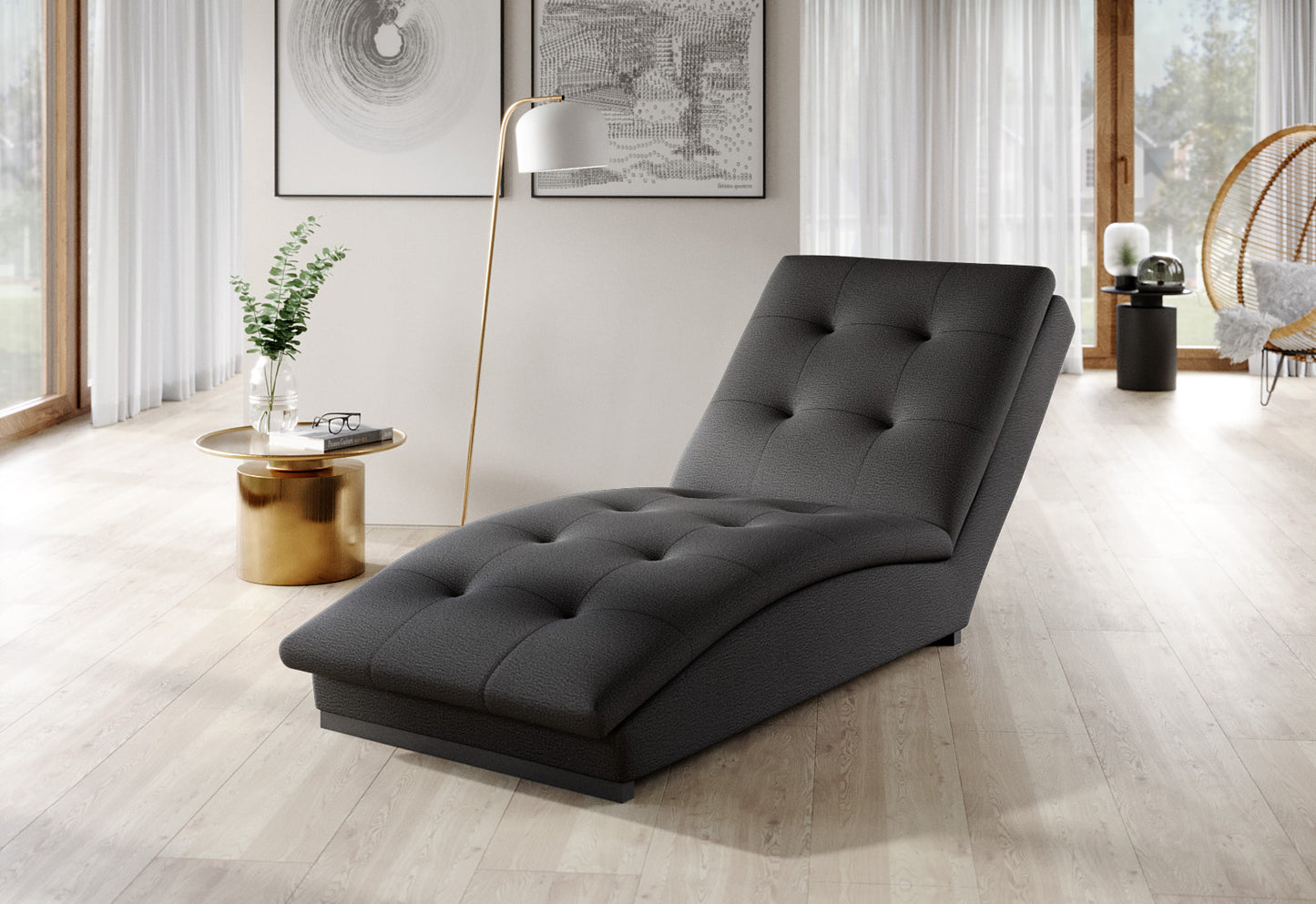 Lounge Chair Doro | size: Width: 85cm, Height: 95cm, Depth: 170cm | color: Nube | image: 1 | variant: 1004304