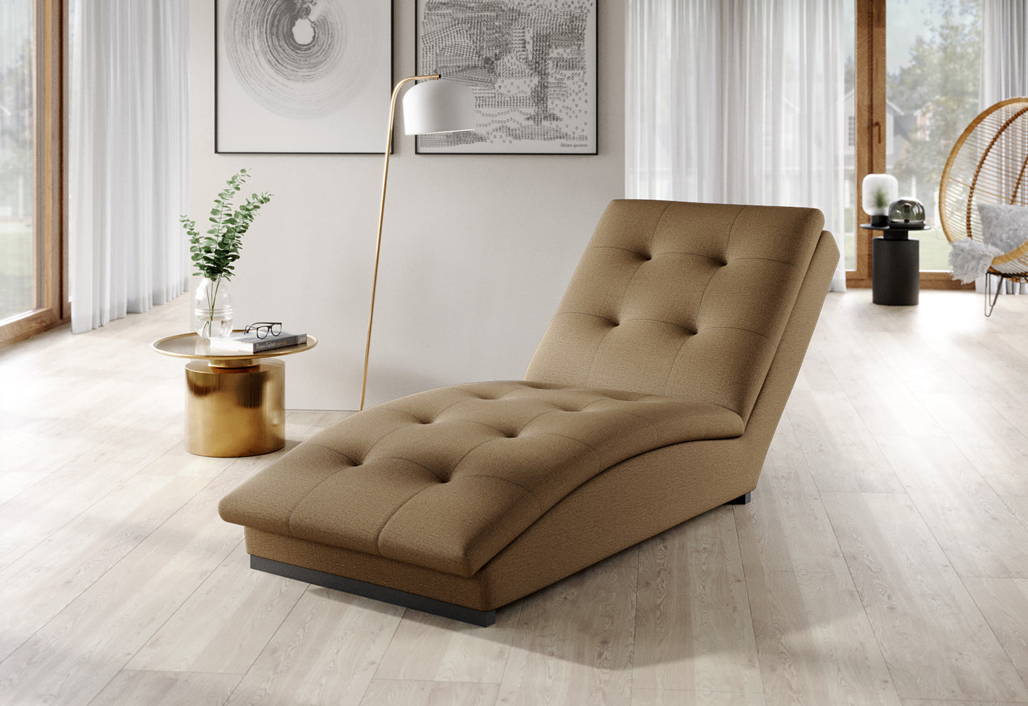 Lounge Chair Doro | size: Width: 85cm, Height: 95cm, Depth: 170cm | color: Nube | image: 1 | variant: 1004311