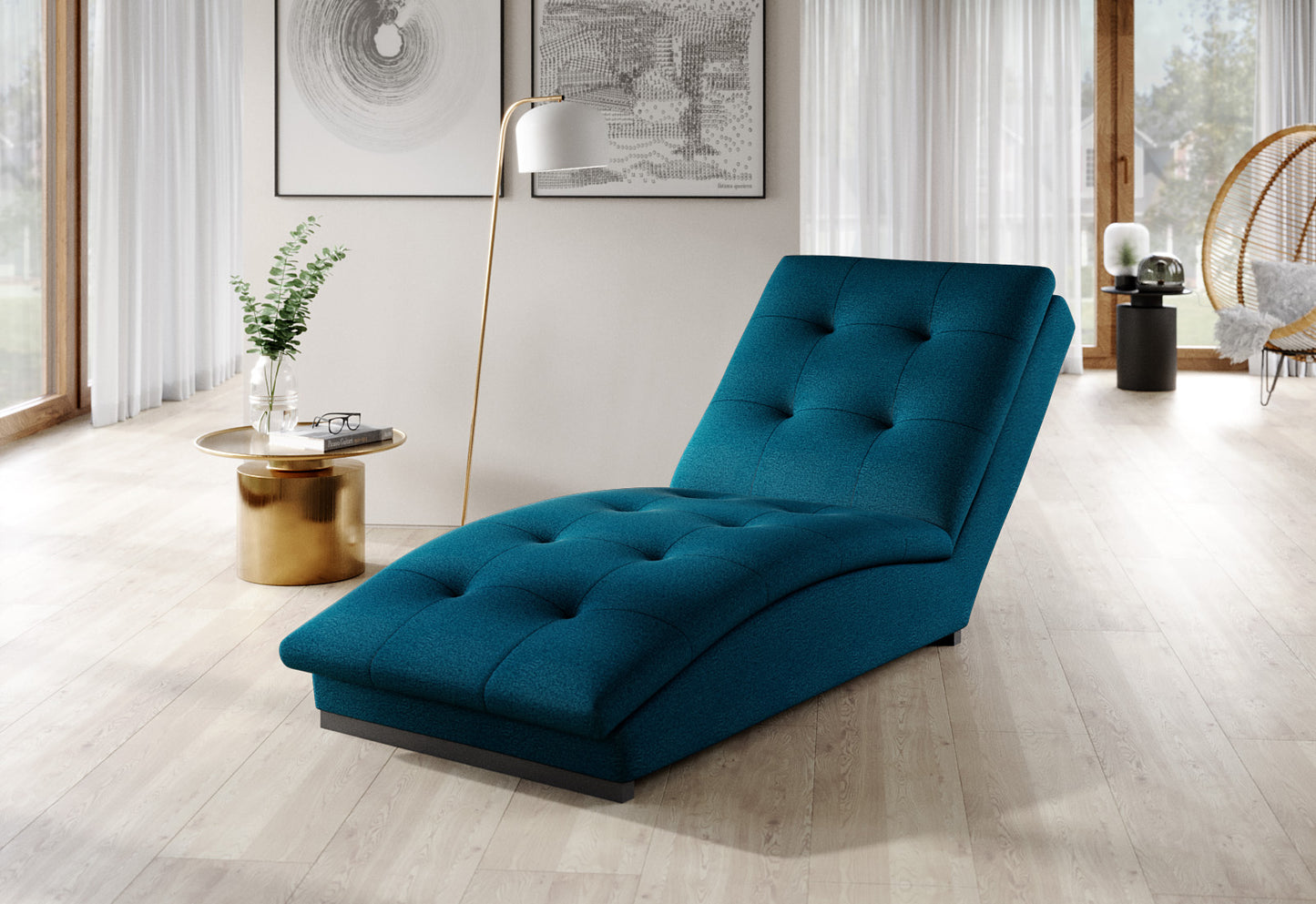 Lounge Chair Doro | size: Width: 85cm, Height: 95cm, Depth: 170cm | color: Nube | image: 1 | variant: 1004327