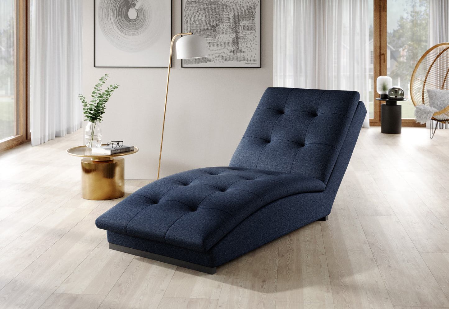 Lounge Chair Doro | size: Width: 85cm, Height: 95cm, Depth: 170cm | color: Poco | image: 1 | variant: 1004328