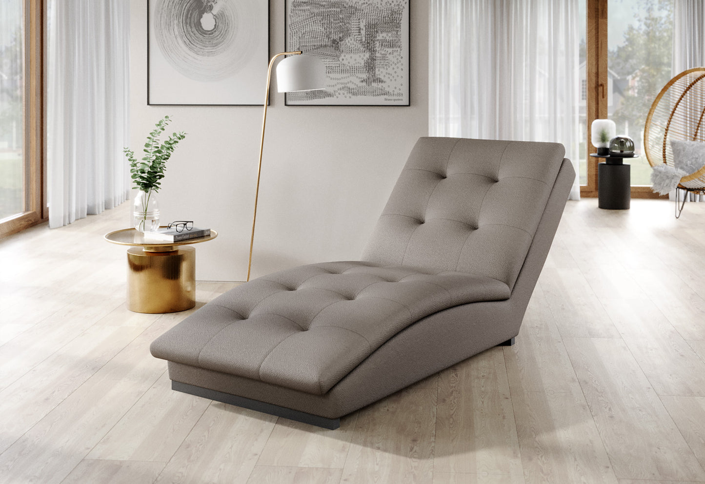 Lounge Chair Doro | size: Width: 85cm, Height: 95cm, Depth: 170cm | color: Savoi | image: 1 | variant: 1004307