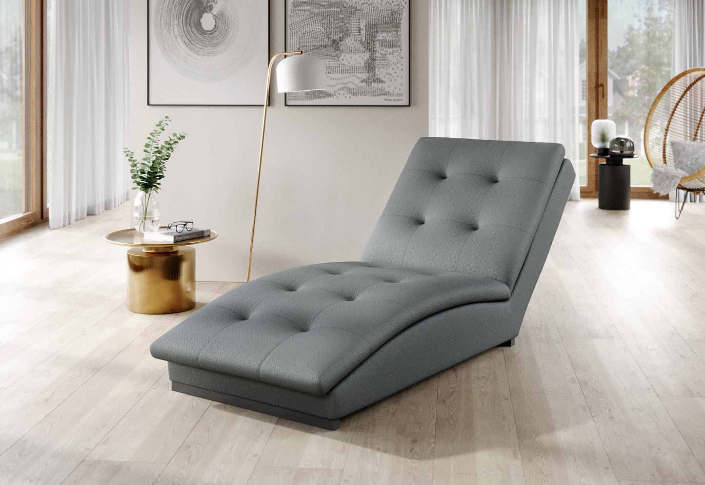 Lounge Chair Doro | size: Width: 85cm, Height: 95cm, Depth: 170cm | color: Savoi | image: 1 | variant: 1004308