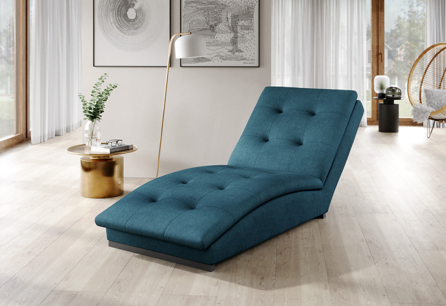 Lounge Chair Doro | size: Width: 85cm, Height: 95cm, Depth: 170cm | color: Savoi | image: 1 | variant: 1004322