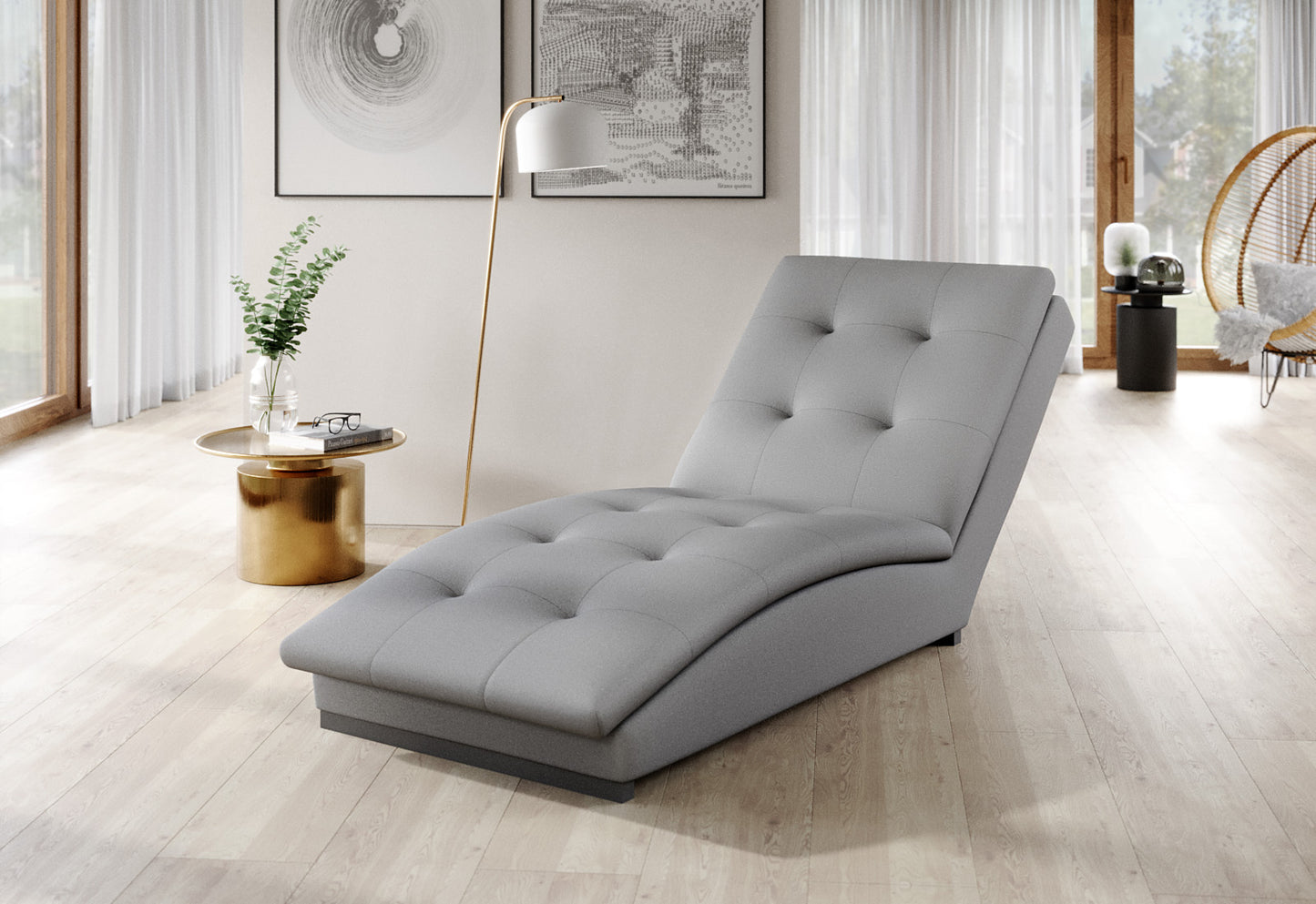 Lounge Chair Doro | size: Width: 85cm, Height: 95cm, Depth: 170cm | color: Sola | image: 1 | variant: 1004297