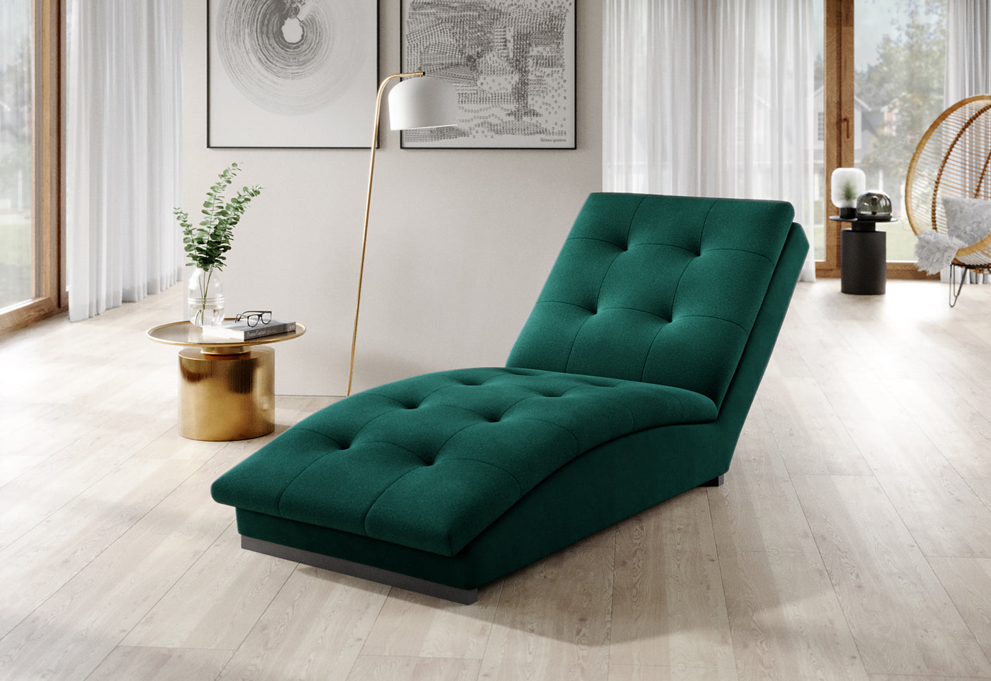 Lounge Chair Doro | size: Width: 85cm, Height: 95cm, Depth: 170cm | color: Velvetmat | image: 1 | variant: 1004323