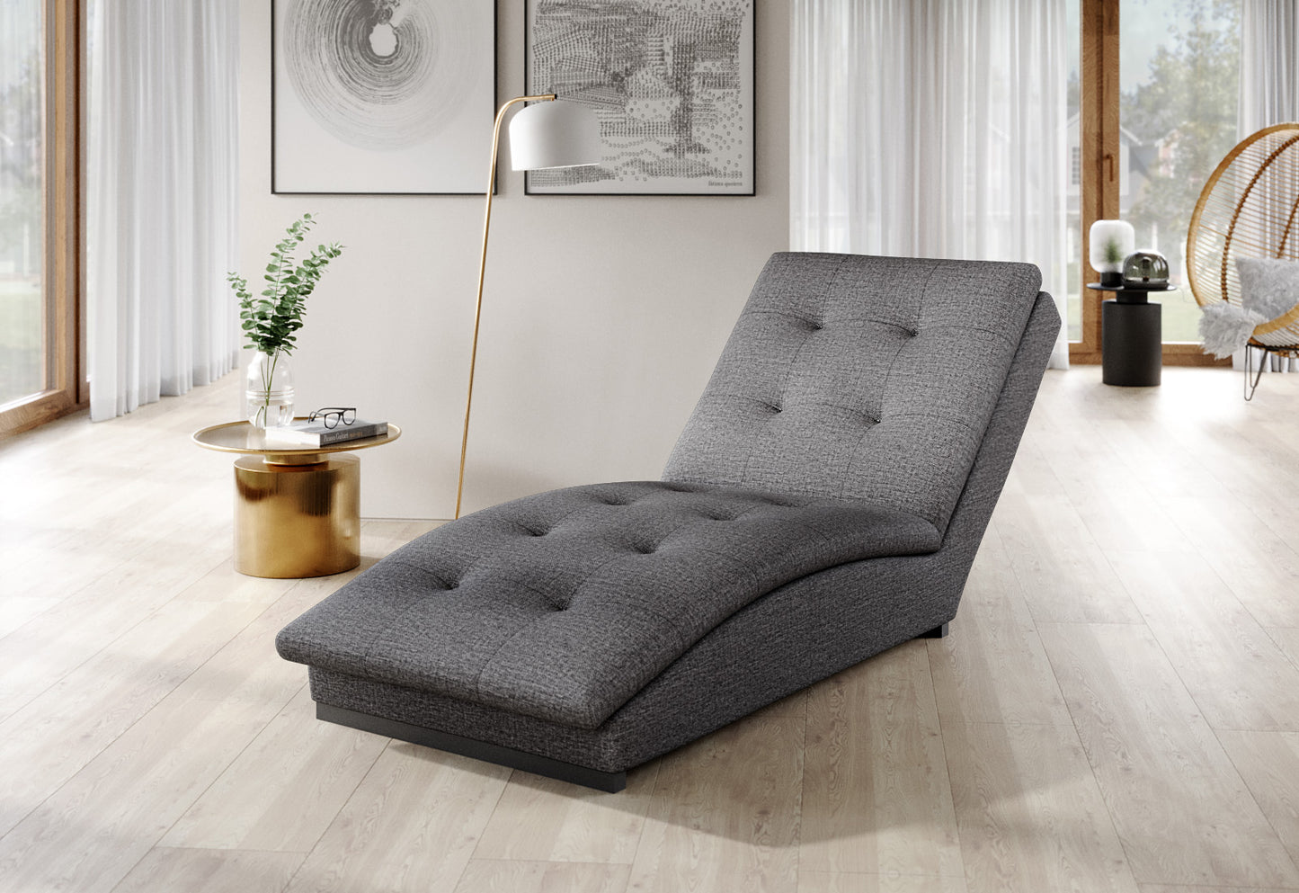 Lounge Chair Doro | size: Width: 85cm, Height: 95cm, Depth: 170cm | color: Vero | image: 1 | variant: 1004299