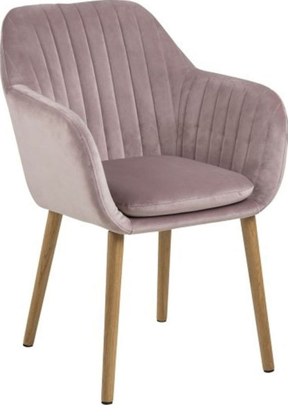 Lounge Chair Emilia | size: Width: 57cm, Height: 83cm, Depth: 59cm | color: Pink | image: 1 | variant: 1004802