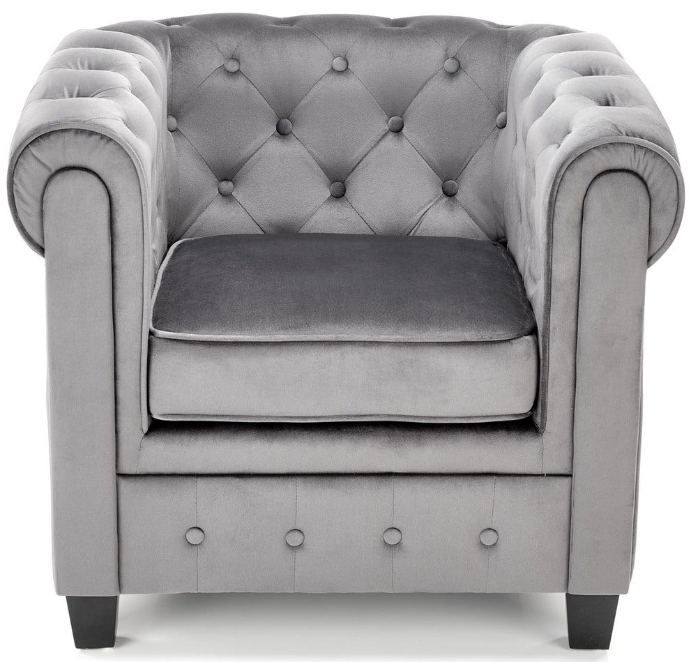 Lounge Chair Eriksen | size: Width: 62cm, Height: 73cm, Depth: 75cm | color: Gray | image: 4 | variant: 1004643